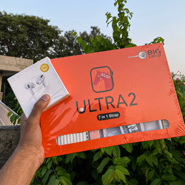 7 in 1 Ultra Smart Watch + Free Earbuds