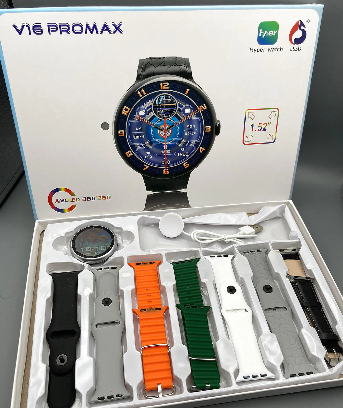 V16 Pro Max 2025 New Model Round Dial Smart Watch