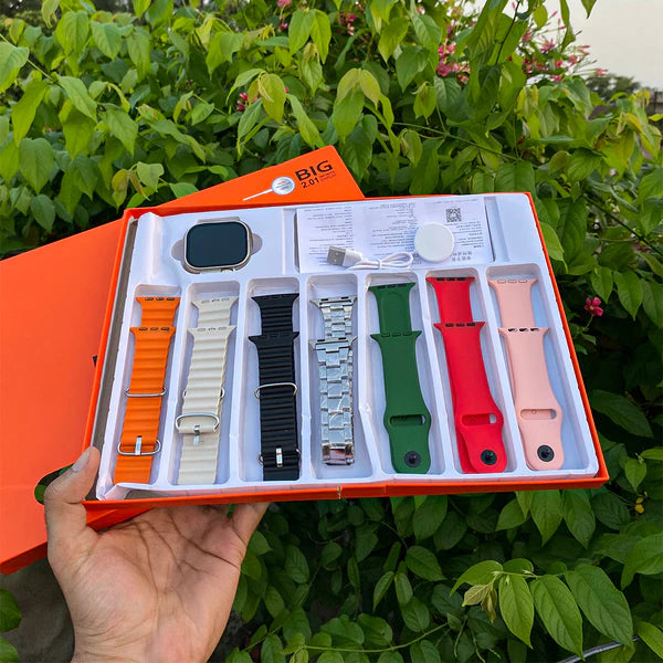 7 in 1 Ultra Smart Watch + Free Earbuds