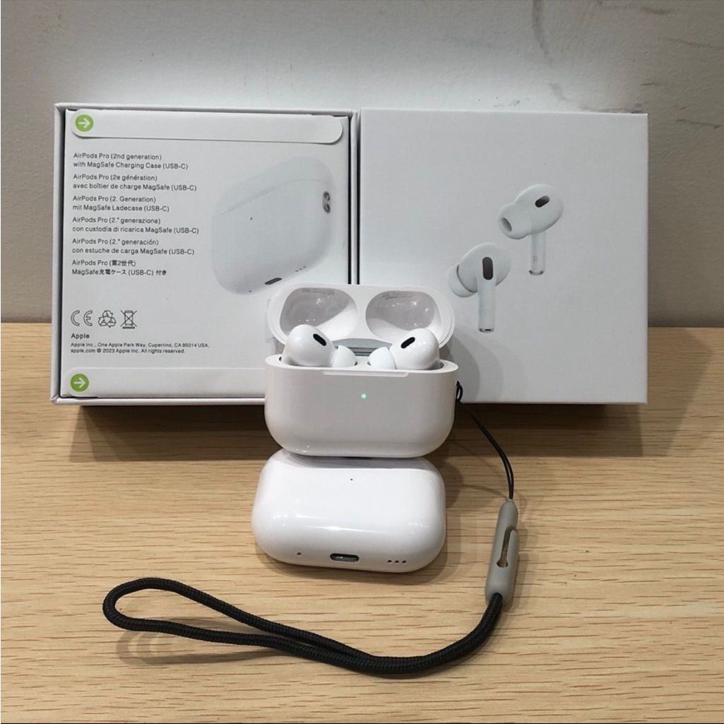 Airpods Pro 2 ANC Made in Usa With transparency Mode & Wireless Charging