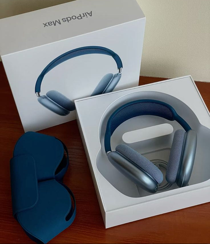 Airpods Max Headphones Pop Up & Free Leather Case ( Works with Android & iOS Both)