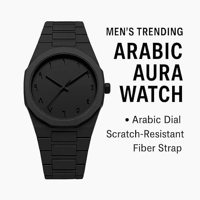 Arabic Aura Watch Black Edition