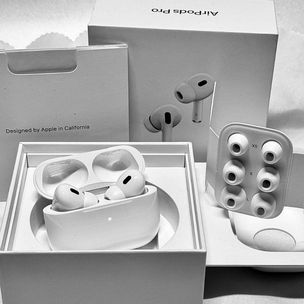 Airpods Pro 2 ANC Made in Usa With transparency Mode & Wireless Charging