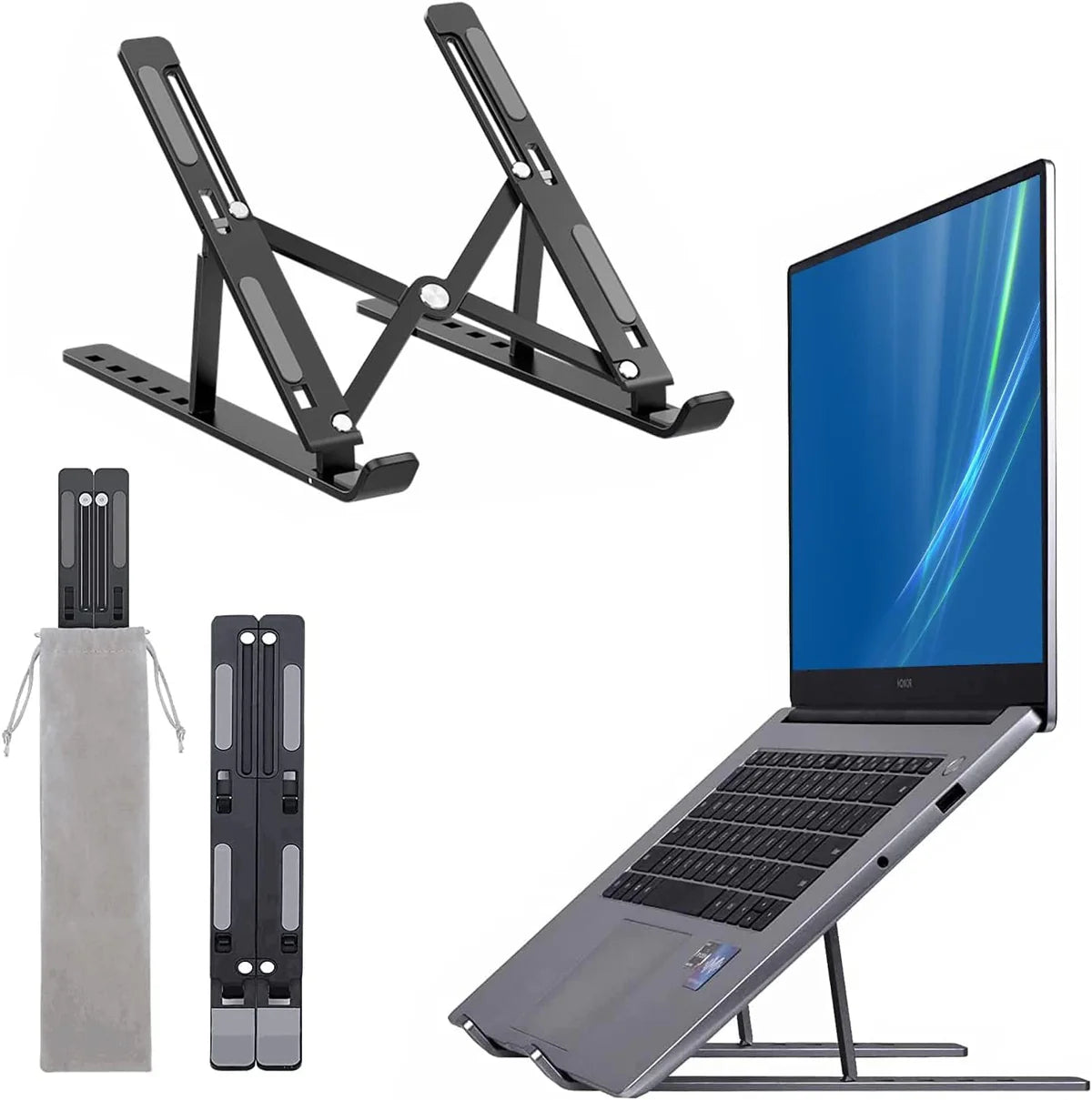 Folding Adjustable Aluminum Laptop Stand