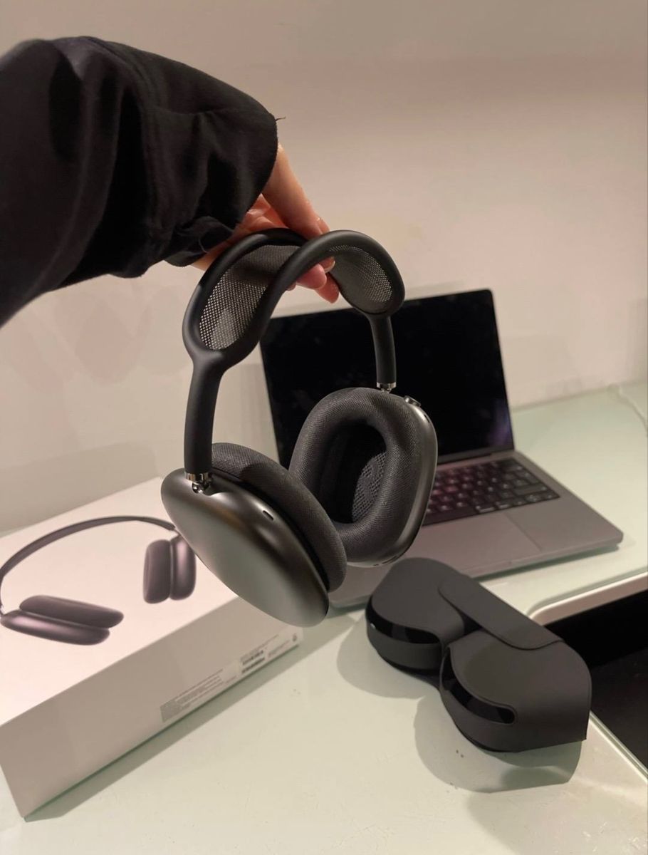 Airpods Max Headphones Pop Up & Free Leather Case ( Works with Android & iOS Both)