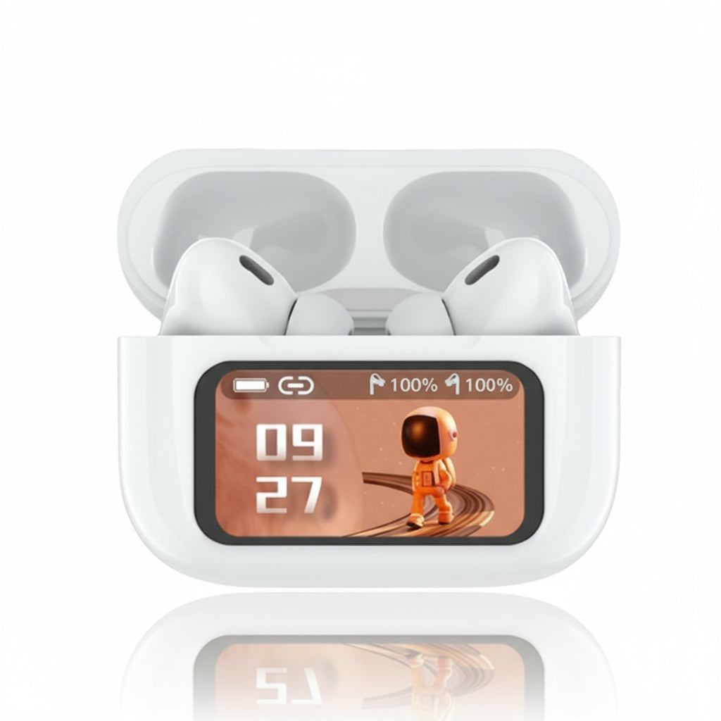 V20 Pro AirPods – Smart Touchscreen Earbuds With Noise Cancellation