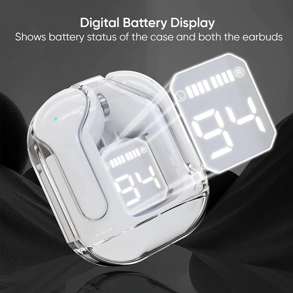 Air 31 TWS Earbuds – With Free Cover & Lenyard Transparent Design ENC