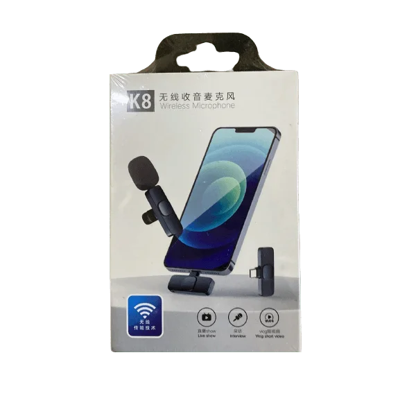K8 Collar Wireless Microphone Android & Type C Supported