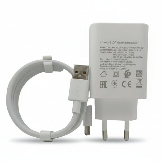 Vivo 44watt Super Flash Charger with 6A Charging Led Compatible for all devices