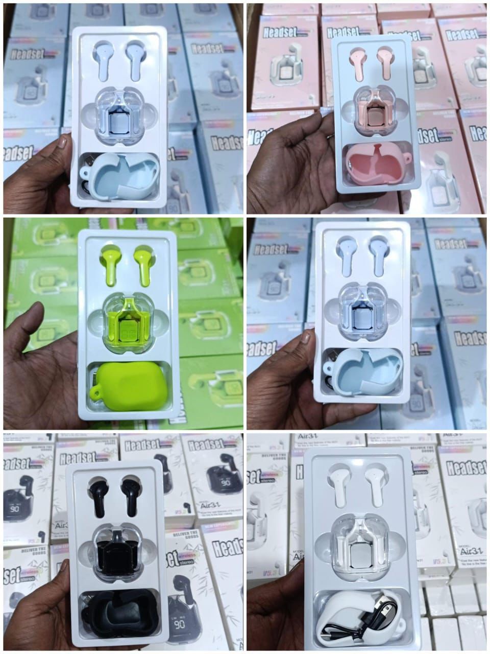 Air 31 TWS Earbuds – With Free Cover & Lenyard Transparent Design ENC