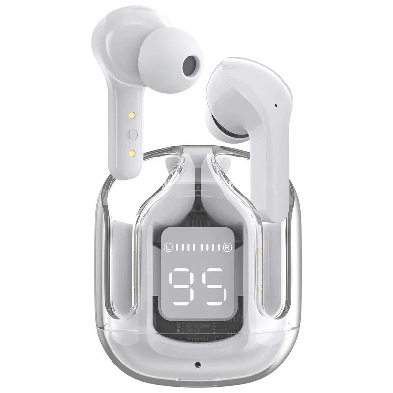 Air 31 TWS Earbuds – With Free Cover & Lenyard Transparent Design ENC