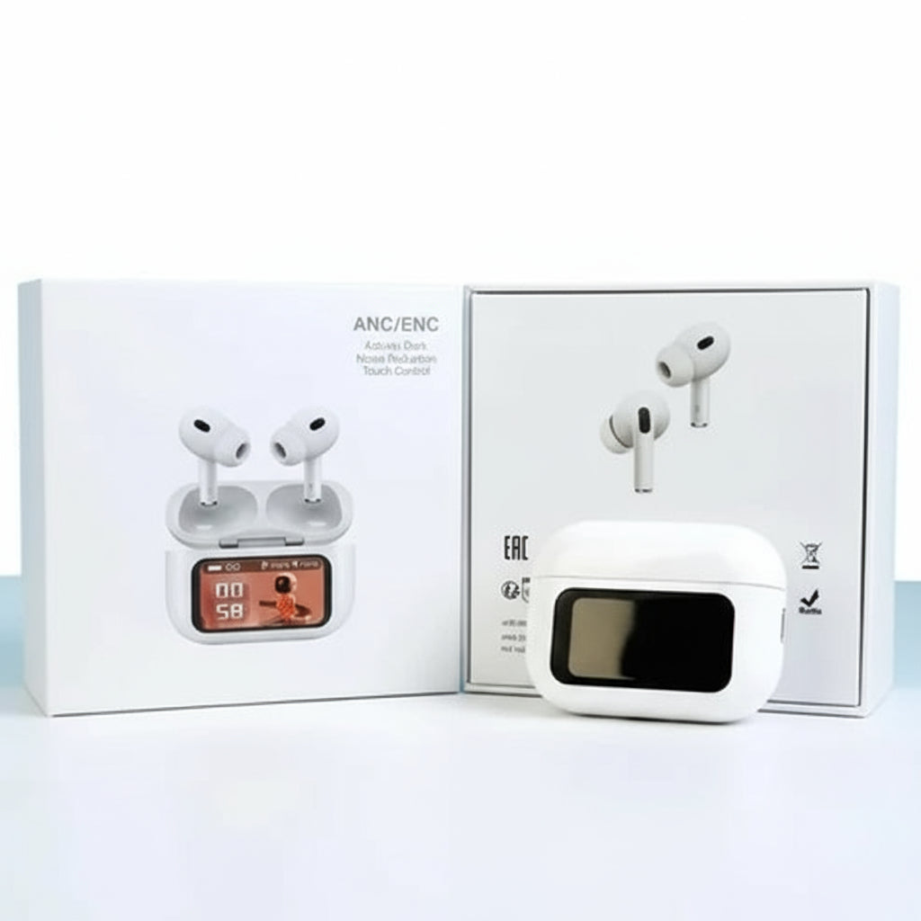 V20 Pro AirPods – Smart Touchscreen Earbuds With Noise Cancellation