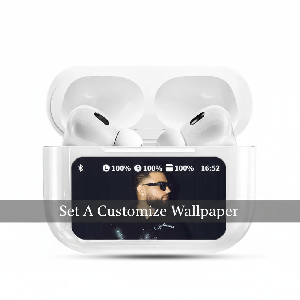 V20 Pro AirPods – Smart Touchscreen Earbuds With Noise Cancellation