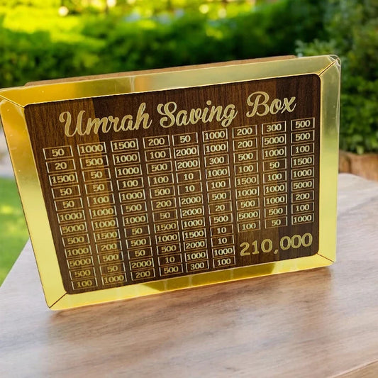 Umrah Saving Box Wooden High Quality